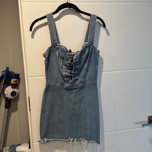 Denim reformation dress